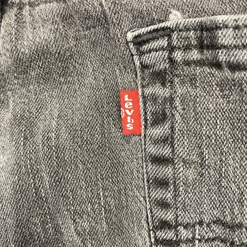 Levis 505 Regular Fit Jeans Mens W40 L30 Gray Denim‎ Pants